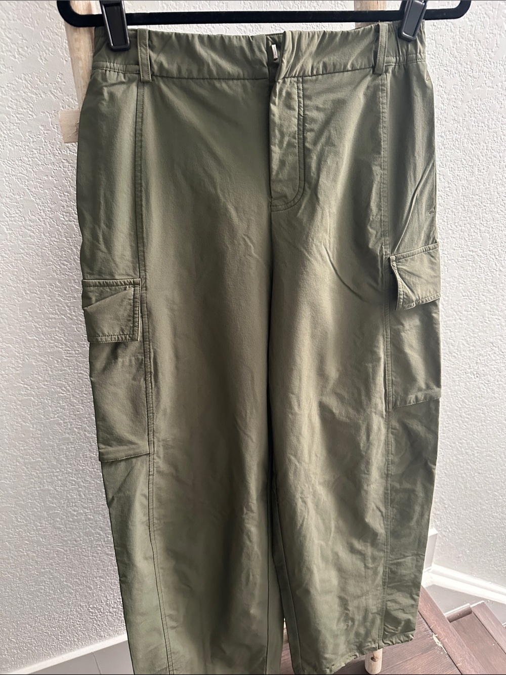 SHEIN Olive Green Wide Leg Cargo Jumpsuit Pants